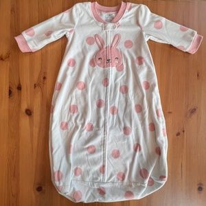Carter's Baby Girl Fleece Sleep Sack, Long Sleeves, Pink Bunny